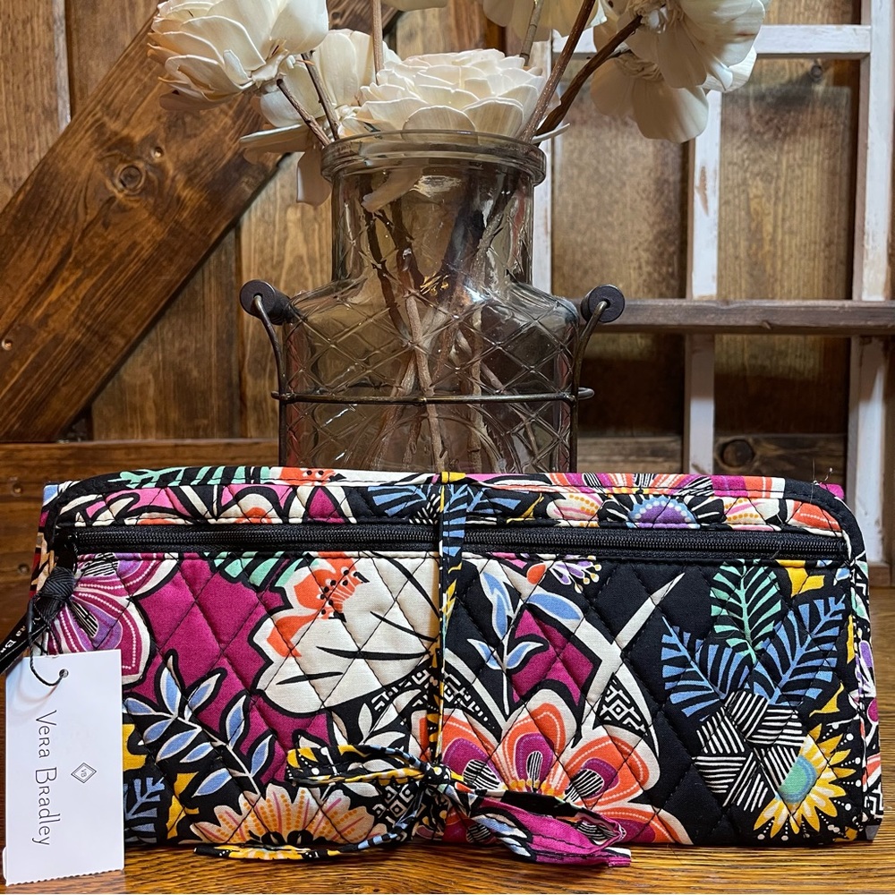 Vera Bradley Kauai Floral Curling & Flat Iron Travel Carrier Bag NWT New